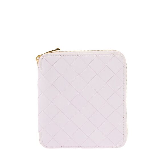 BOTTEGA VENETA Handbags - Bottega Veneta Women Bottega Veneta Woman's Lilac Intreccio Nappa Leather Wallet